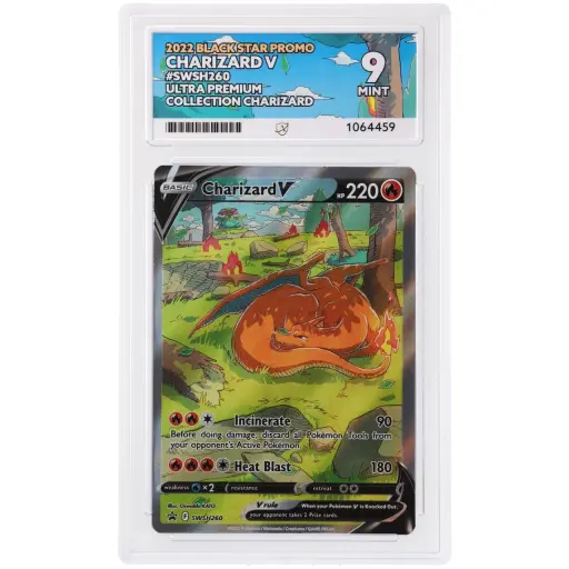 ACE 9 Mint - 2022 Pokemon Black Star Promo Charizard V #SWSH260