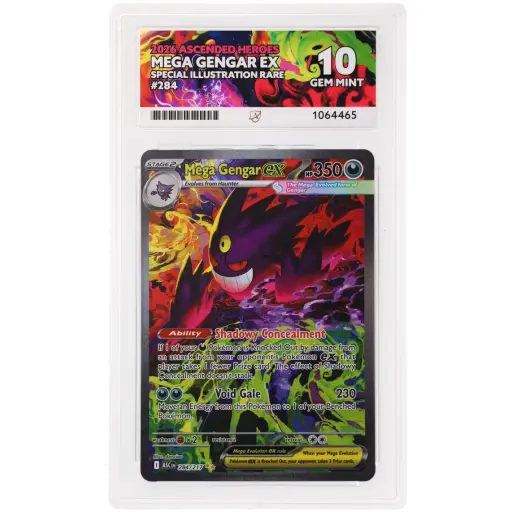 ACE 10 Gem Mint - 2026 Pokemon Ascended Heroes Mega Gengar ex #284