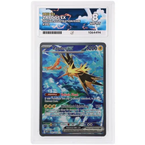 ACE 8 Near Mint-Mint - 2023 Pokemon 151 Zapdos Ex #202/165