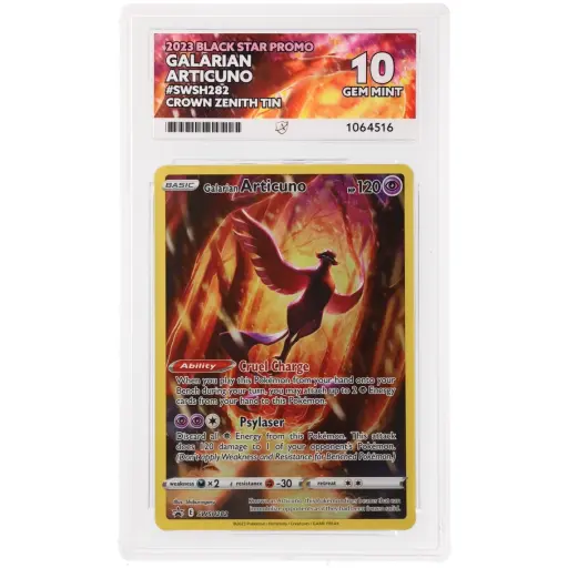 ACE 10 Gem Mint - 2023 Pokemon Black Star Promo Galarian Articuno #SWSH282