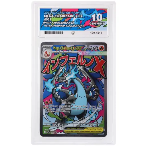 ACE 10 Gem Mint - 2025 Pokemon Black Star Promo Mega Charizard X ex #23