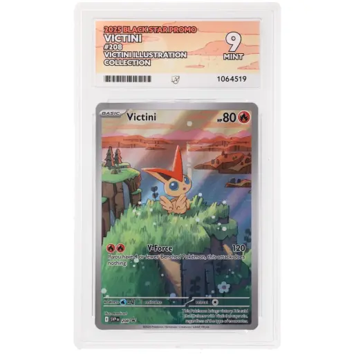ACE 9 Mint - 2025 Pokemon Black Star Promo Victini #208