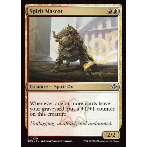 Secrets of Strixhaven - 230 - Spirit Mascot - Common - WR - Non-foil (Front)