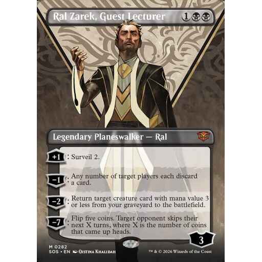 Secrets of Strixhaven - 282 - Ral Zarek, Guest Lecturer - Mythic - B - Non-foil (Front)