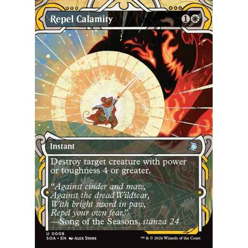Secrets of Strixhaven Mystical Archive - 8 - Repel Calamity - Uncommon - W - Non-foil (Front)