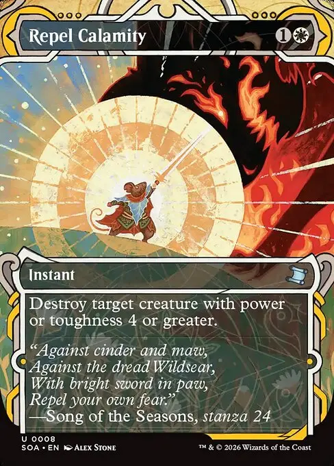Secrets of Strixhaven Mystical Archive - 8 - Repel Calamity - Uncommon - W - Non-foil (Front)