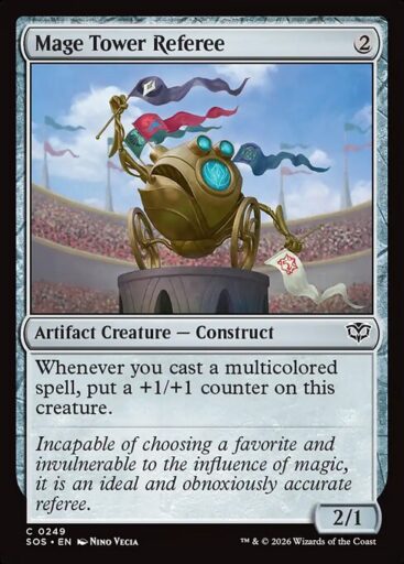 Secrets of Strixhaven - 249 - Mage Tower Referee - Common - C - Foil (Front)