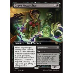Secrets of Strixhaven - 325 - Grave Researcher // Reanimate - Rare - B - Non-foil (Front)