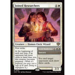 Secrets of Strixhaven - 23 - Joined Researchers // Secret Rendezvous - Rare - W - Non-foil (Front)
