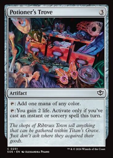 Secrets of Strixhaven - 251 - Potioner's Trove - Common - C - Foil (Front)