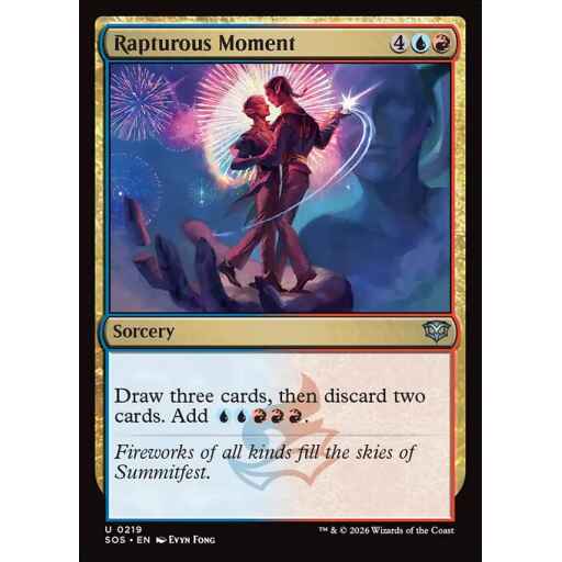 Secrets of Strixhaven - 219 - Rapturous Moment - Uncommon - UR - Foil (Front)