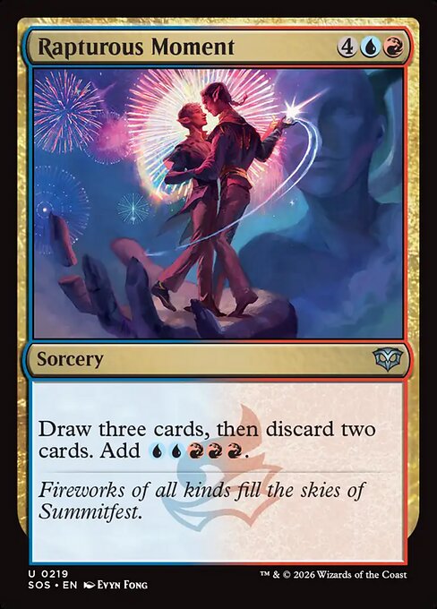 Secrets of Strixhaven - 219 - Rapturous Moment - Uncommon - UR - Foil (Front)