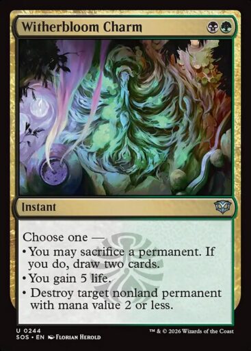 Secrets of Strixhaven - 244 - Witherbloom Charm - Uncommon - BG - Non-foil (Front)