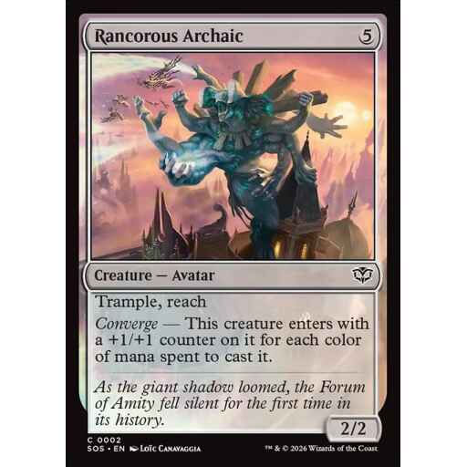 Secrets of Strixhaven - 2 - Rancorous Archaic - Common - C - Foil (Front)