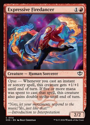 Secrets of Strixhaven - 114 - Expressive Firedancer - Common - R - Non-foil (Front)