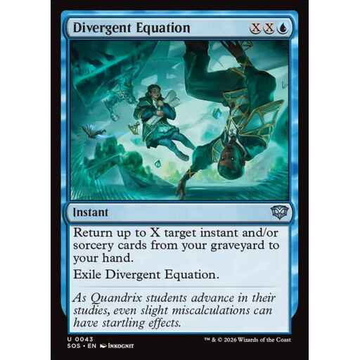 Secrets of Strixhaven - 43 - Divergent Equation - Uncommon - U - Non-foil (Front)