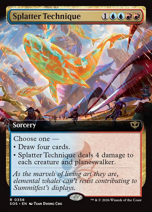 Secrets of Strixhaven - 356 - Splatter Technique - Rare - UR - Non-foil (Front)