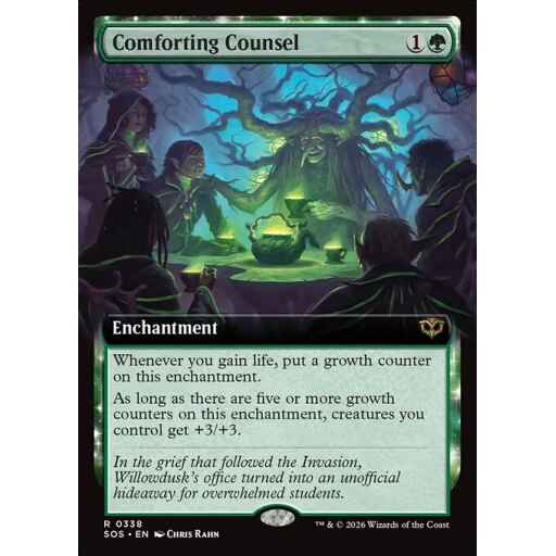 Secrets of Strixhaven - 338 - Comforting Counsel - Rare - G - Non-foil (Front)