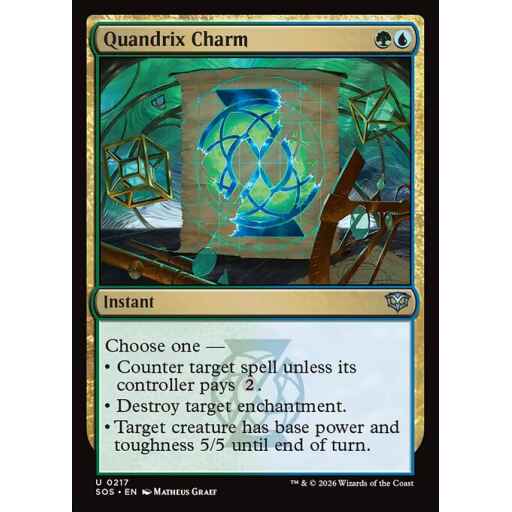 Secrets of Strixhaven - 217 - Quandrix Charm - Uncommon - UG - Non-foil (Front)
