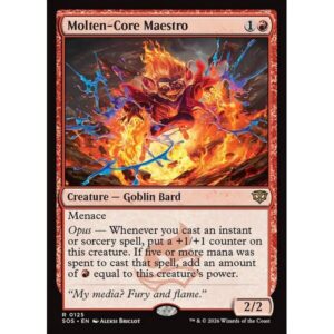Secrets of Strixhaven - 125 - Molten-Core Maestro - Rare - R - Non-foil (Front)