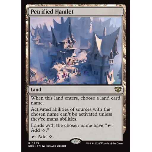 Secrets of Strixhaven - 259 - Petrified Hamlet - Rare - C - Non-foil (Front)