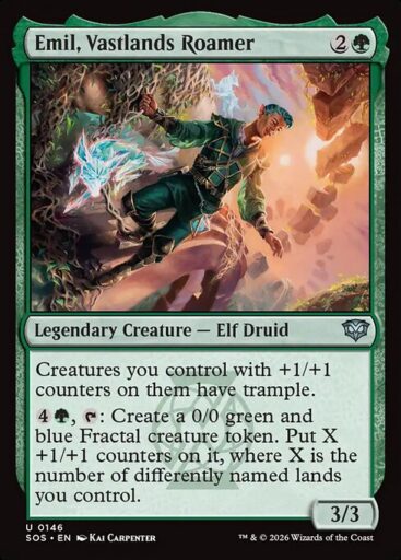 Secrets of Strixhaven - 146 - Emil, Vastlands Roamer - Uncommon - G - Non-foil (Front)