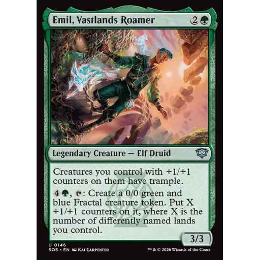 Secrets of Strixhaven - 146 - Emil, Vastlands Roamer - Uncommon - G - Non-foil (Front)