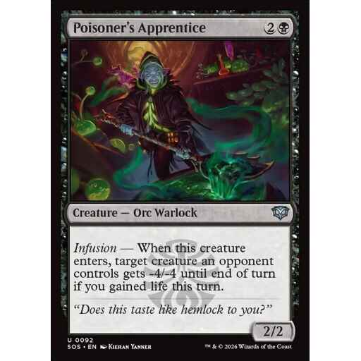 Secrets of Strixhaven - 92 - Poisoner's Apprentice - Uncommon - B - Non-foil (Front)