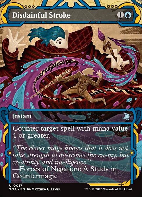 Secrets of Strixhaven Mystical Archive - 17 - Disdainful Stroke - Uncommon - U - Non-foil (Front)