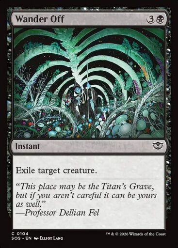 Secrets of Strixhaven - 104 - Wander Off - Common - B - Foil (Front)