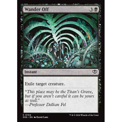 Secrets of Strixhaven - 104 - Wander Off - Common - B - Non-foil (Front)