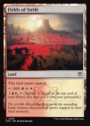 Secrets of Strixhaven - 255 - Fields of Strife - Common - C - Foil (Front)