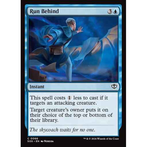 Secrets of Strixhaven - 66 - Run Behind - Common - U - Non-foil (Front)