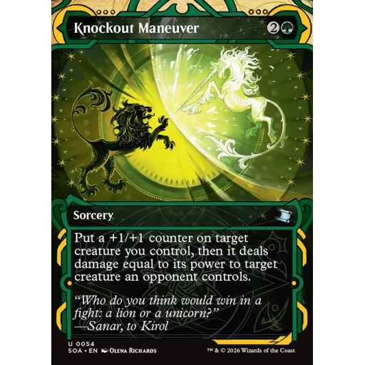 Secrets of Strixhaven Mystical Archive - 54 - Knockout Maneuver - Uncommon - G - Non-foil (Front)