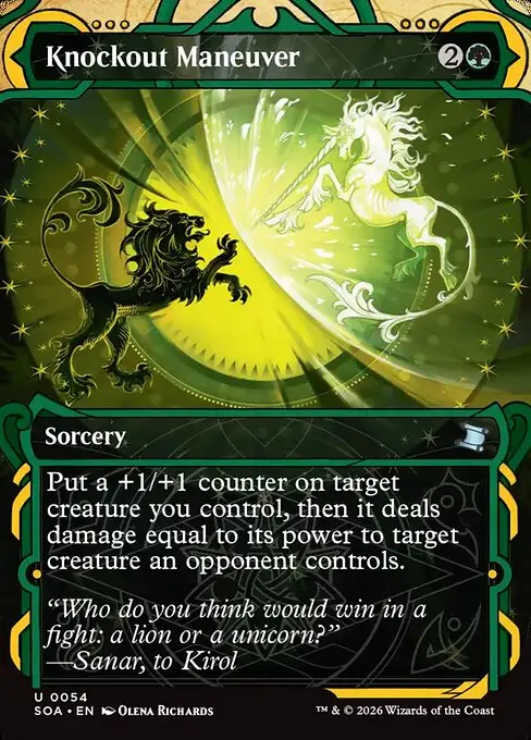 Secrets of Strixhaven Mystical Archive - 54 - Knockout Maneuver - Uncommon - G - Non-foil (Front)
