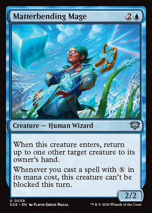 Secrets of Strixhaven - 59 - Matterbending Mage - Uncommon - U - Non-foil (Front)