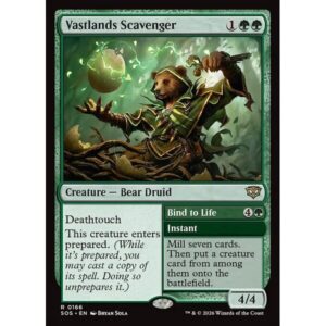 Secrets of Strixhaven - 166 - Vastlands Scavenger // Bind to Life - Rare - G - Non-foil (Front)