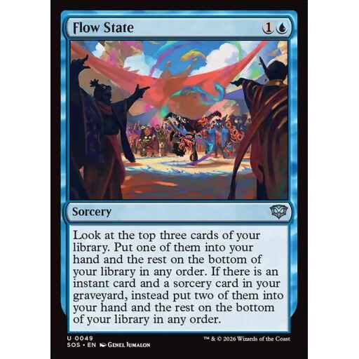 Secrets of Strixhaven - 49 - Flow State - Uncommon - U - Foil (Front)