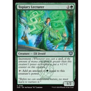 Secrets of Strixhaven - 165 - Topiary Lecturer - Uncommon - G - Non-foil (Front)