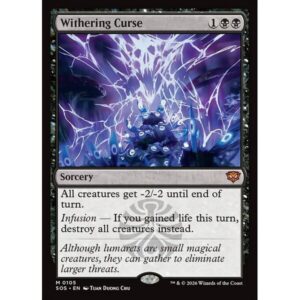 Secrets of Strixhaven - 105 - Withering Curse - Mythic - B - Non-foil (Front)