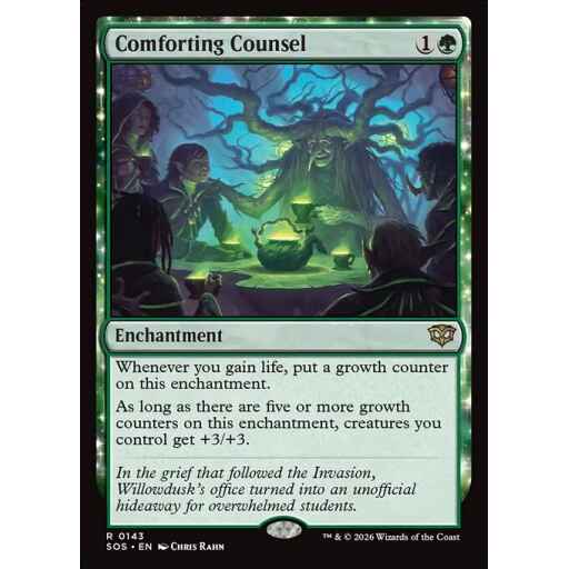 Secrets of Strixhaven - 143 - Comforting Counsel - Rare - G - Non-foil (Front)
