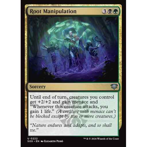 Secrets of Strixhaven - 222 - Root Manipulation - Uncommon - BG - Non-foil (Front)