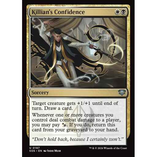 Secrets of Strixhaven - 197 - Killian's Confidence - Uncommon - WB - Non-foil (Front)