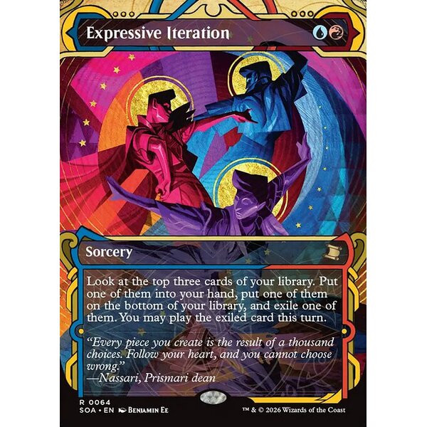 Secrets of Strixhaven Mystical Archive - 64 - Expressive Iteration - Rare - UR - Non-foil (Front)