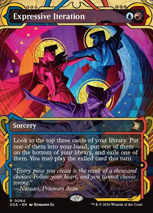 Secrets of Strixhaven Mystical Archive - 64 - Expressive Iteration - Rare - UR - Non-foil (Front)