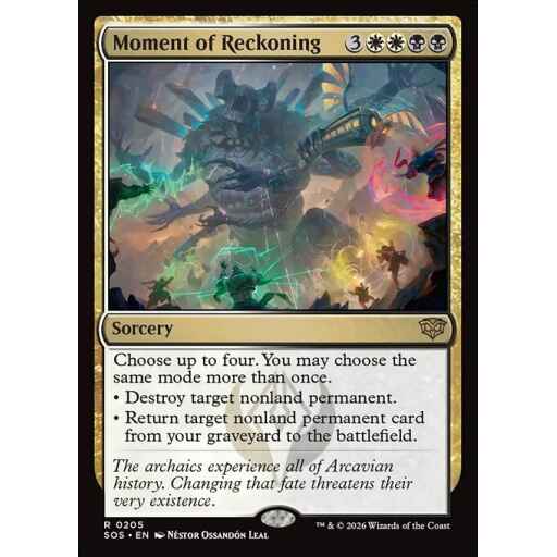 Secrets of Strixhaven - 205 - Moment of Reckoning - Rare - WB - Non-foil (Front)