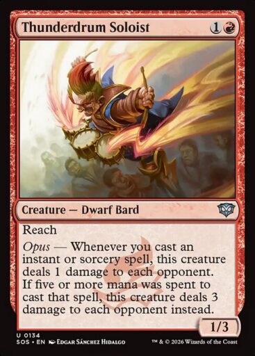 Secrets of Strixhaven - 134 - Thunderdrum Soloist - Uncommon - R - Non-foil (Front)