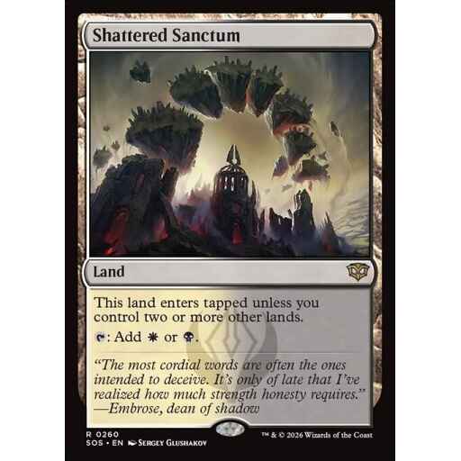 Secrets of Strixhaven - 260 - Shattered Sanctum - Rare - C - Non-foil (Front)