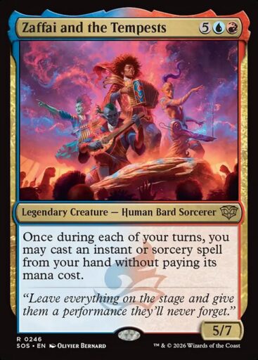 Secrets of Strixhaven - 246 - Zaffai and the Tempests - Rare - UR - Non-foil (Front)