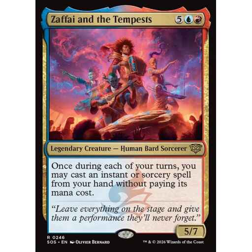 Secrets of Strixhaven - 246 - Zaffai and the Tempests - Rare - UR - Non-foil (Front)